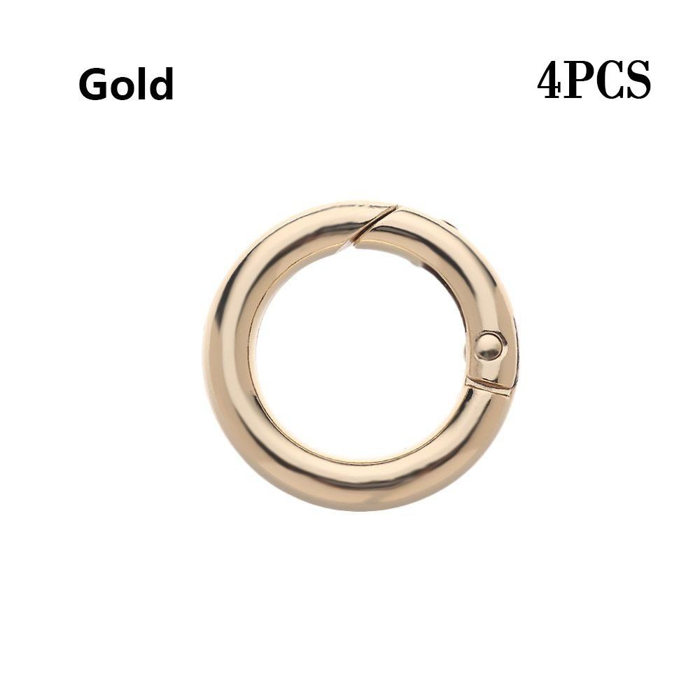 Золото серебро Крючки из цинкового сплава Круглые пружинные защелки-триггеры Пряжки с О-образным кольцом Карабин Кошельки Сумки Защелка-зажим Пряжка для ремня сумки