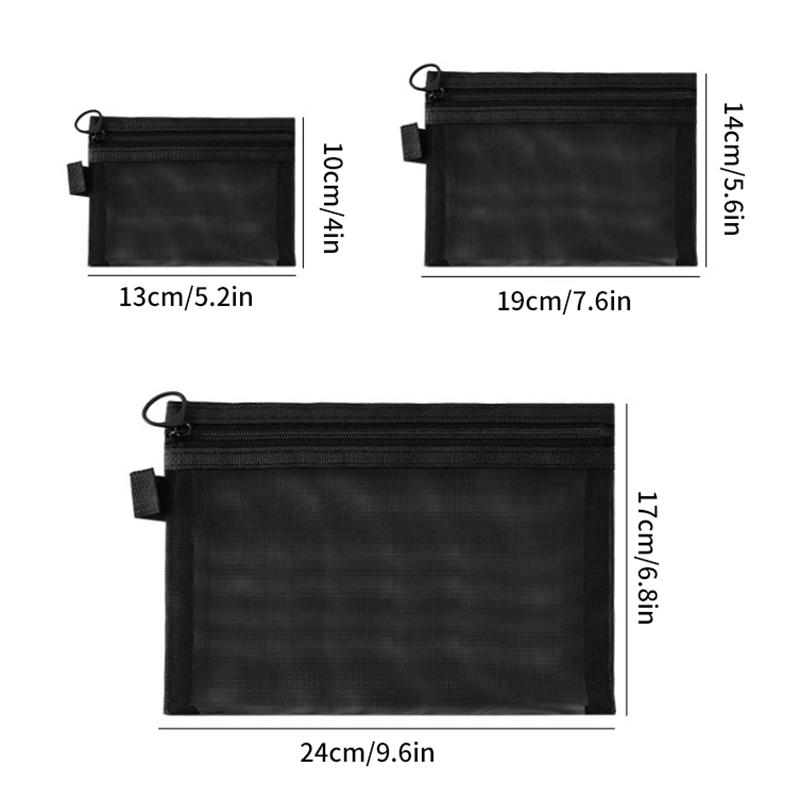 Large Capacity Portable Outdoor Travel Makeup Bag Transparent Mesh Storage Washing Bag Home Organization Tote Bag