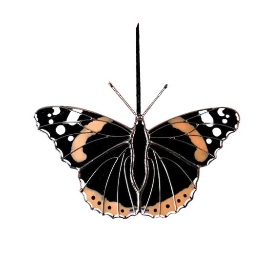 Подвеска-ловец солнца 'Бабочка' с шнурком, легко подвешивается, для помещения и улицы, украшение 'бабочка'