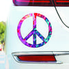 DS06#13x13см Яркая наклейка с изображением радужного знака мира - идеально подходит для украшения автомобиля, ноутбука и окна
