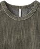 NOIRER Two-Tone Velvet Ribbed Structure T-Shirt (Dusty Beige)