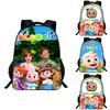 Cocomelon Backpack Children School Bags Durable Cartoon Lankybox Schoolbag For Kids