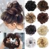 Synthetic Fiber Curly Chignon Fake Hair Wig Hairpiece Extension Bun for Women
