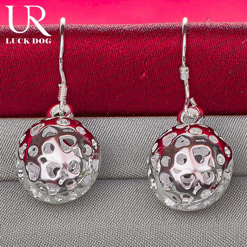 Серьги-подвески в форме шара из стерлингового серебра 925 пробы, модные свадебные украшения