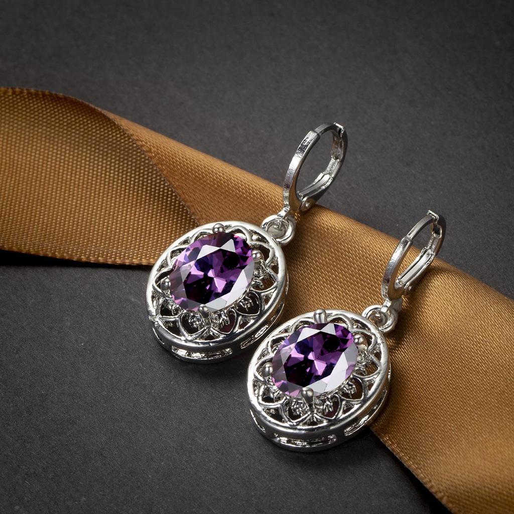 Поступления, полые серьги, женские модные текстурированные милые изящные ювелирные изделия серебряного цвета, милые резные серьги из розового и красного камня