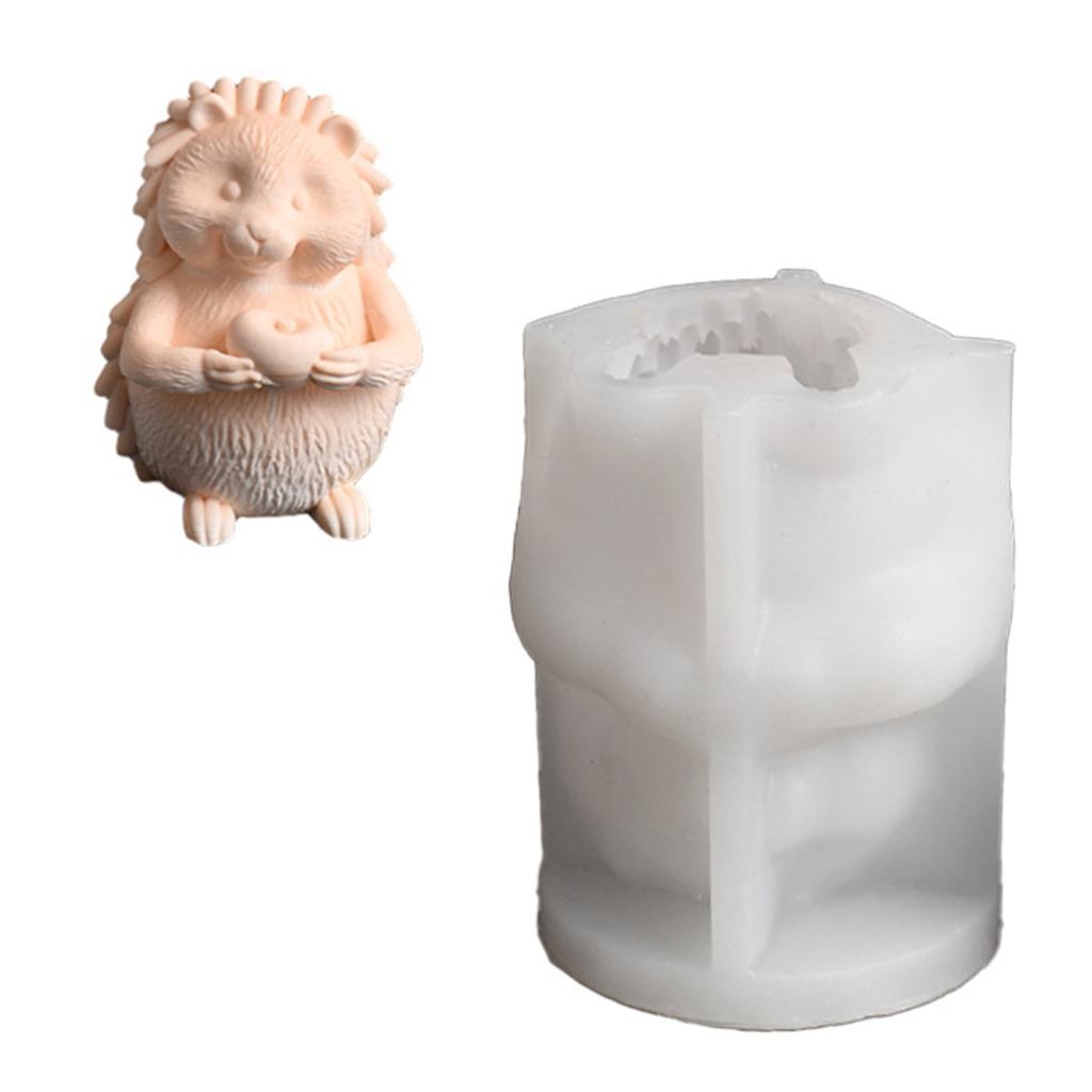 DIY Home Decor And Creative Crafts Mols Portable Silicone Mold For Crafting Detailed Hedgehog Candles Display And Gifts