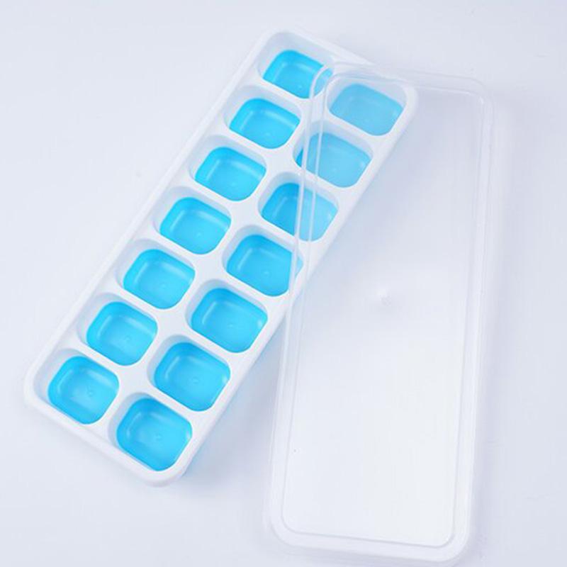 1Pc Ice Cube Mold Easy To Demold Silicone Molds Spill-resistant Milk Tea DIY Soft Bottom Wine Ice Blocks Durable