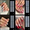 24Pcs Nail Forms Mould Sticker Silicone French Manicure Stickers for Nail Mold Gel Extension Building Nail Forms Mould