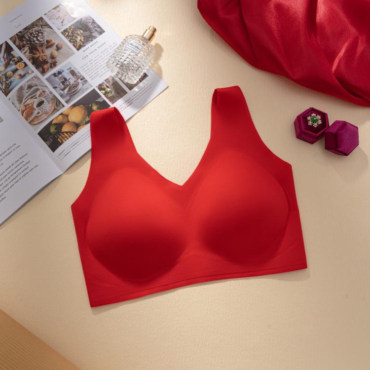 «Удобный бесшовный бюстгальтер без косточек»: «Дышащий, поддерживающий, гладкий, фиксированная чашка для большой и маленькой груди»