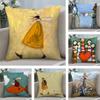 S-SamT-Toft Наволочка Плюшевая Ткань Мягкая Наволочка Двусторонняя Печать Наволочка Подушка Домашние Подарки