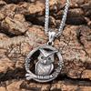 Vintage Fashion Flower Tree Owl Pendant Necklace Men's Neck Accessories Party Gift