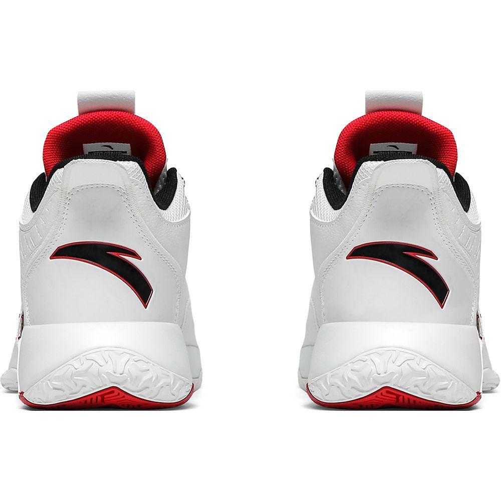 Anta Кроссовки Speedy 2 из искусственной кожи с амортизацией, нескользящие, износостойкие, низкие, для баскетбола, мужские, белые, красные, черные 112141606-6