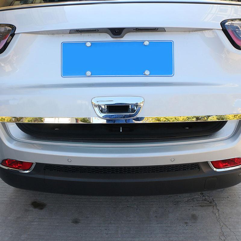 Color My Life 1 шт., накладка на заднюю дверь автомобиля из нержавеющей стали, наклейка на крышку багажника для Jeep Compass 2TH 2017-