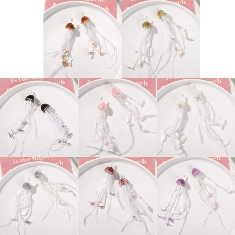 Уникальный брелок со звездой, украшение для сумки, кулон, нежное украшение в виде медузы, эстетичная сумка, подвеска для ежедневного использования в вечеринке