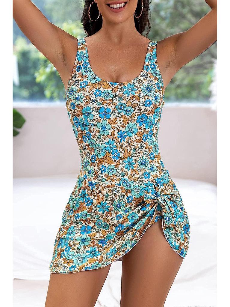 2024 Женский купальник танкини большого размера на шнуровке - Европейский и американский стиль для пляжного отдыха