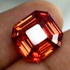 Excellent Orange Sapphire Square Cut 10.50 Ct Natural Gemstones CERTIFIED