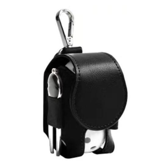 Golf Ball Waist Bag with Clip Waterproof Faux Leather Golf Ball Tee Tools Accessories Organizer Pouch Holder Men Women Golf Enthusiasts Gift