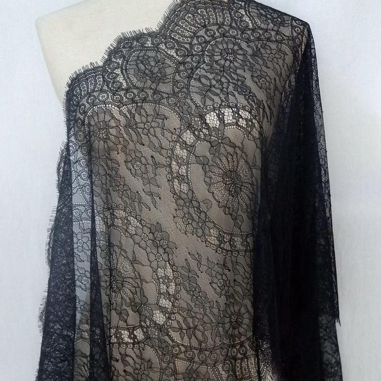 Кружевная ткань для ресниц 3 метра, белая и черная сетчатая пряжа, ресницы, кружевная отделка, одежда, юбка, кружевная ткань, одежда, украшение с вышивкой