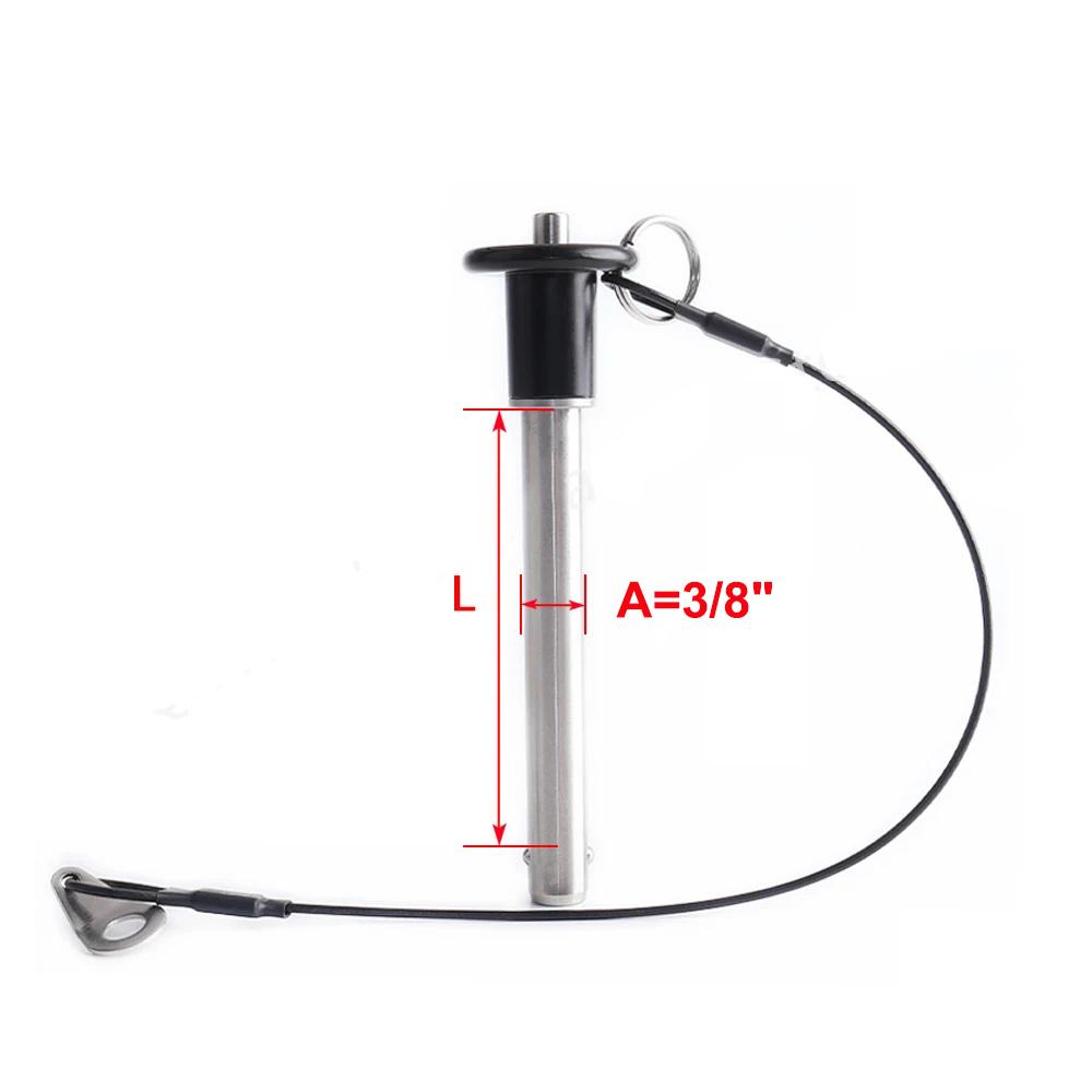 3/16" 1/4" 5/16" 3/8" 7/16" 1/2" 9/16" 5/8" 3/4" 7/8" 1" Диаметр Дюймовый Размер Быстросъемный Штифт с Шариковым Фиксатором Штифт из Нержавеющей Стали