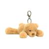 Jellycat Серия Медведь Размазанный Медведь Шарм для сумки Медведь Шарм для сумки Веселое животное Коричневая кукла Плюшевый кулон Сидящий 7 см высотой
