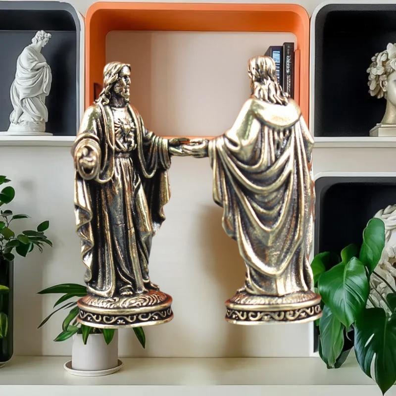 НОВАЯ ремесленная латунная скульптура, винтажная фигурка божества для настольного алтаря, полки или в качестве подарка, ручная работа, патинированная отделка