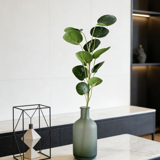 Artificial Green Leaves Stem Fake Greenery Leaves Branch Faux Plants Spray for DIY Wedding Bouquet Table Centerpieces Vase Filler Home Indoor Decor