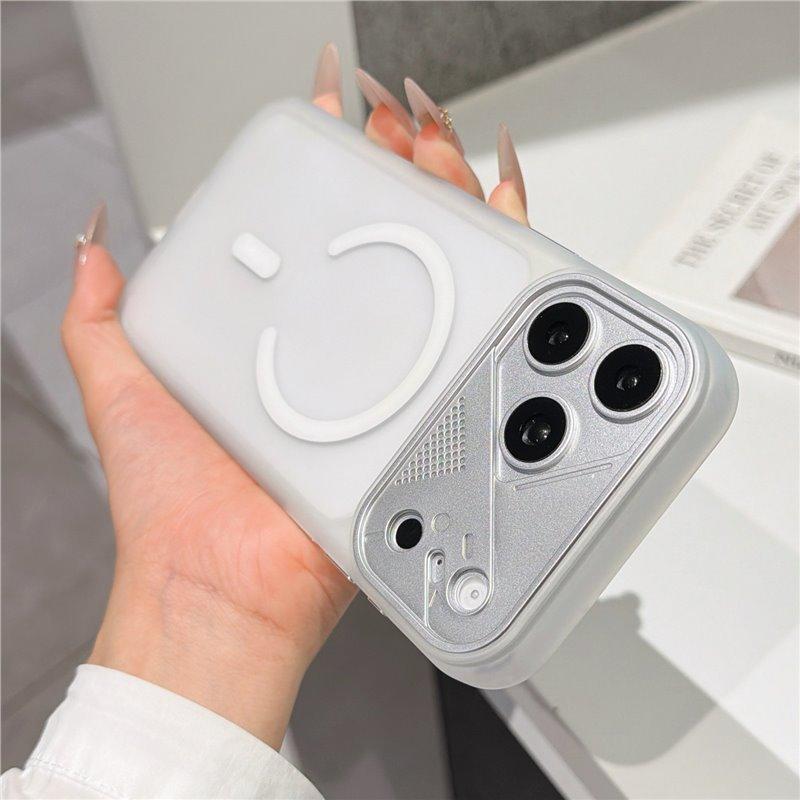 Подходит для чехла на телефон Apple 17, стиль mecha skin, магнитное всасывание iPhone16 матовый 15promax всесторонний 14 жесткий чехол