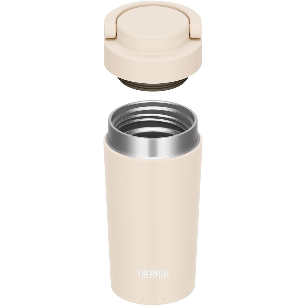 Thermos Vacuum Insulated Portable Tumbler with Carry IV Dishwasher-Safe Handle, 320ml, Ivory, JOV-321