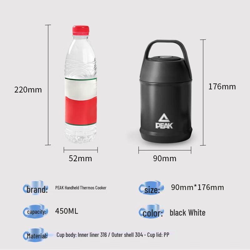 PEAK Portable Thermos Food Jar