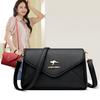 Women'S Fashion Splicing Women'S Shoulder Crossbody Soft Leather Middle-Aged And Elderly Mother'S Small Bag
