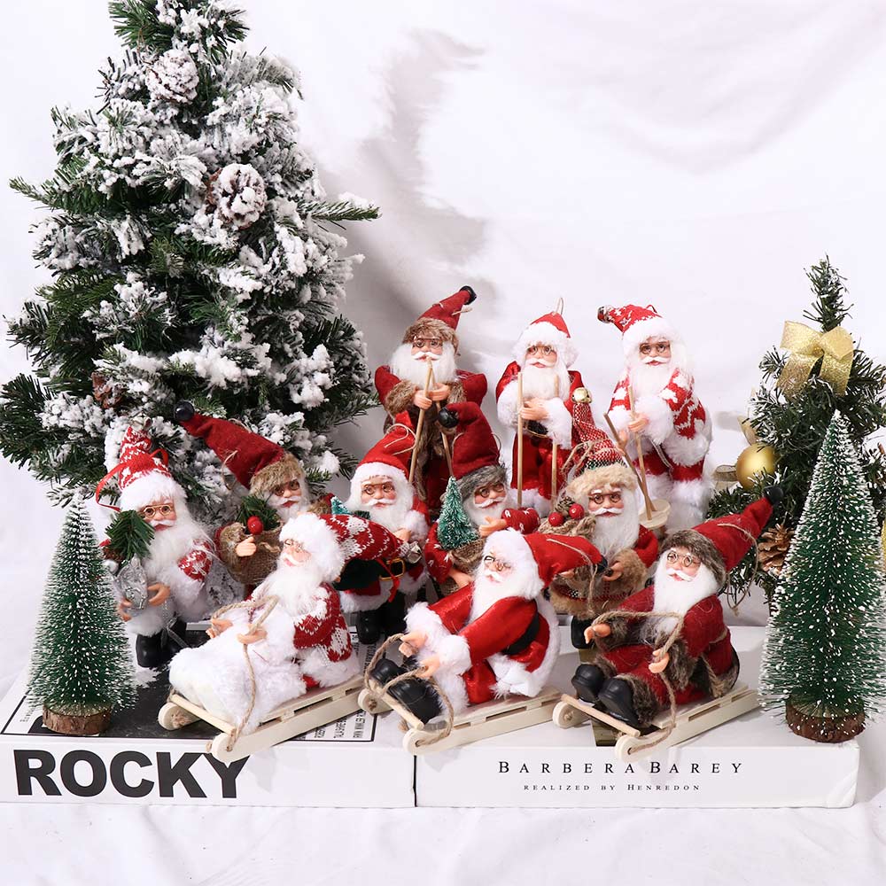 Xmas Tree Drop Ornaments N1N Santa Figure Hanging Pendants Santa Claus Doll Christmas Decorations