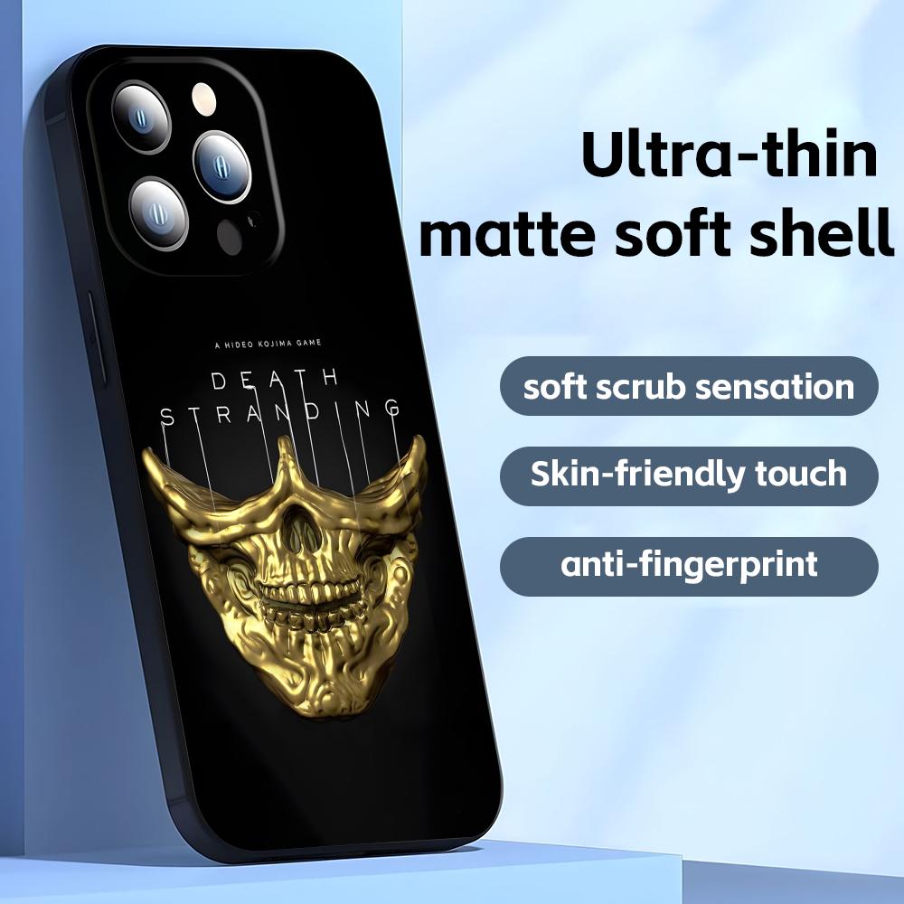 HOT GAME Death Stranding Phone Case For iPhone17 16 16e 15 14 13 12 11 Plus Mini Pro Max Soft black Shockproof Cover