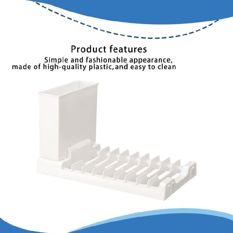 Универсальная сушилка для посуды, кухонные принадлежности, с защитными противоскользящими ножками, большая вместимость для большинства кухонь