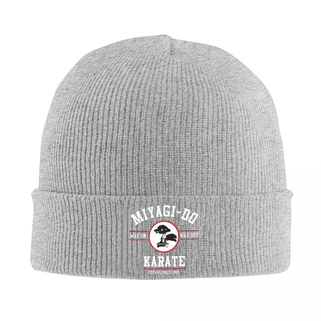New Karate Logo Warm Knitted Cap Winter Knit Bonnet Hat Skullies Beanies Hip Hop Caps For Unisex