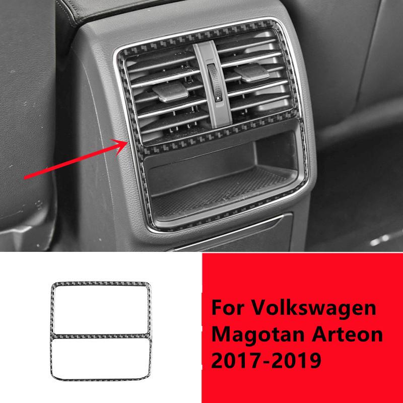 Наклейки для внутренней отделки автомобиля из углеродного волокна для Volkswagen VW Magotan Arteon 2017-накладка на центральную консоль автомобиля