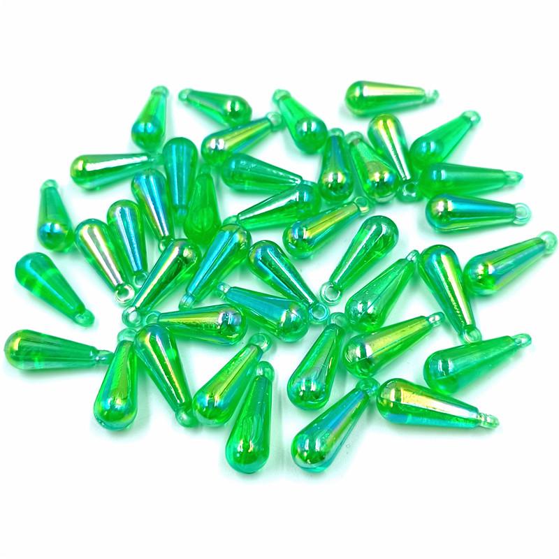 AB Цвет Капли Воды Бусины Разбросанные Бусины 20 шт. 8*22 мм Сплошной Цвет Аксессуары Для Одежды Аксессуары Для Волос Подвеска Популярные Волшебные Цвета Новые Бусины