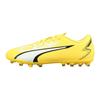 Ultra Play Mg Artificial Turf Shock Absorbing Durable Low Top Soccer Shoes Bright Yellow White Kids Soccer Shoes 107532-04