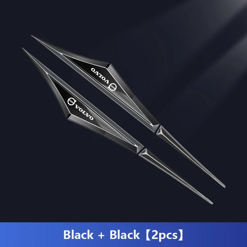 AAKA1 2pcs Metal volvo Logo Car Fender Side Wing Emblem Badge Sticker For VOLVO XC60 XC90 S60 S90 XC40 V90 S40 V40 XC70 C30 C70 S80