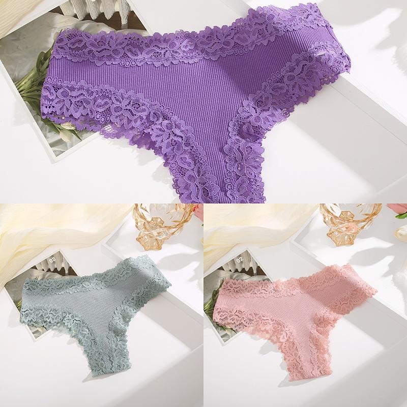3 шт./компл. хлопковые трусы, женские удобные трусы, кружевное нижнее белье, женские мягкие трусы S-XL, женские трусики 2023
