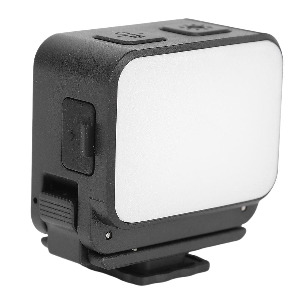 LED Camera Light Suitable for Action 5 4 Camera 3 Color Temperature Fill Light with Cold Shoe Mount and 1 4in Screw Hole