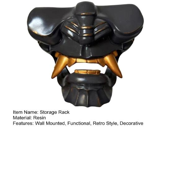 Samurai Cutter Holder Wall Mounted Cutter Stand Retro Decorative Japanese Cutter Holder for Samurai Culture Enthusiasts Home Office