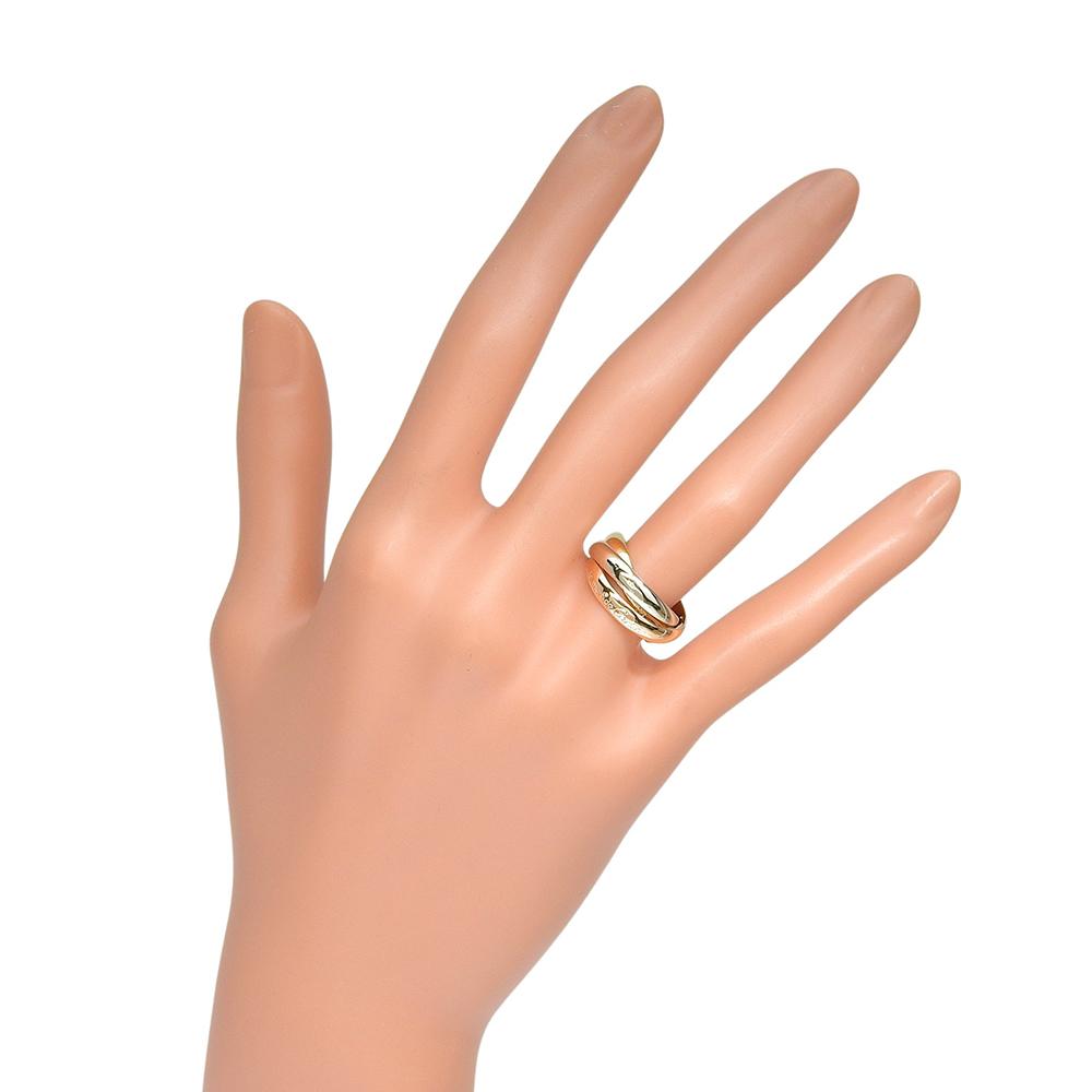 Cartier Кольцо Тринити Золото K18 (YGxPGxWG) #5.1(Наш размер) 6.6г Женщины Б/У