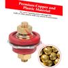Thru Panel Battery Terminal Connector Premium High Current, 2 Pcs 3/8in Thru Panel Battery 250A Positive Negative Junction Stud Post for Cars RVs