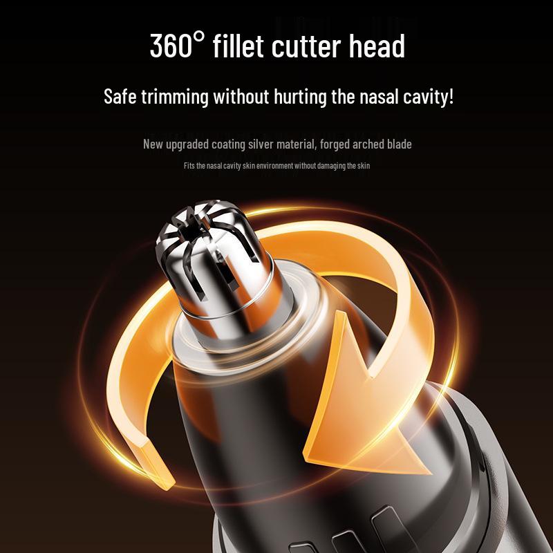 Men's Rechargeable Electric Nose Hair Trimmer & Shaver
