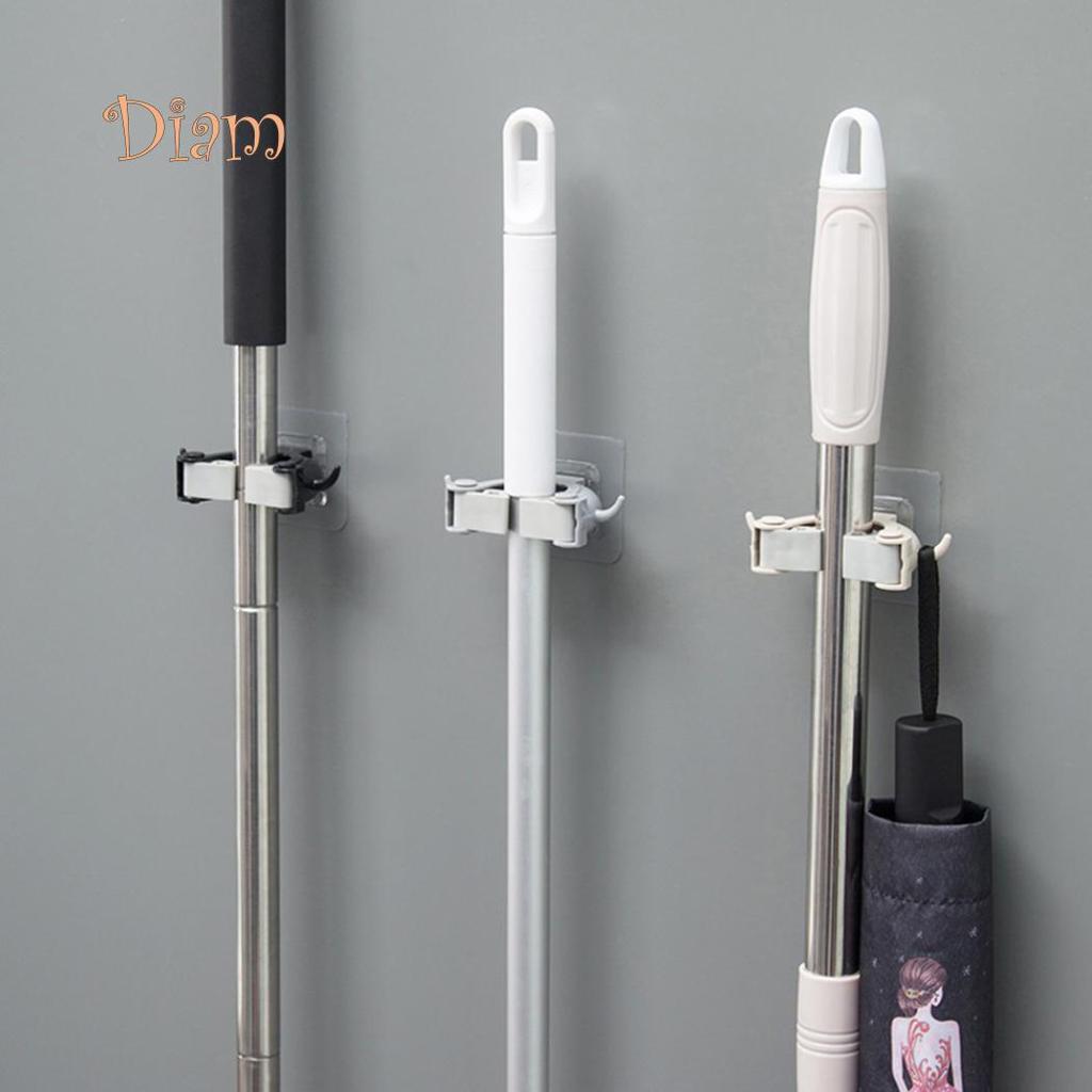 Настенный держатель для щетки для ванной комнаты Dilara, держатель для швабры, подвесной крючок, стеллаж для хранения