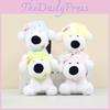 Lovable Plush Dog Keychain Cute Short-haired Stuffed Animal With Yellow Hat