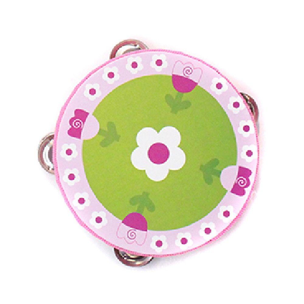 Music Toys Tambourine Cartoon Pattern Kids Bell Drum Children Hand Drum Baby Gifts