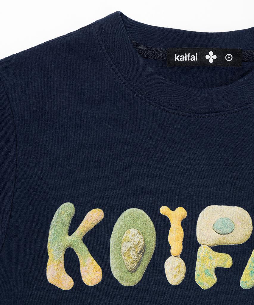 KAIFAI Strata Short Sleeve T-Shirt (Navy) K26Qb232