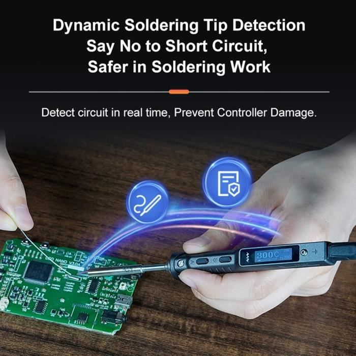 TS101 USB Мини Портативный Электрический Паяльник с насадкой B2BC2, блок питания, припой, подставка