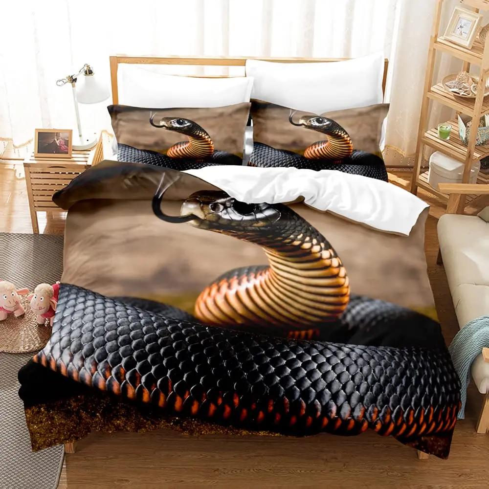 Snake Bedding Set Duvet Cover Set 3d Bedding Digital Printing Bed Linen Queen Size Bedding Set Fashion Design
